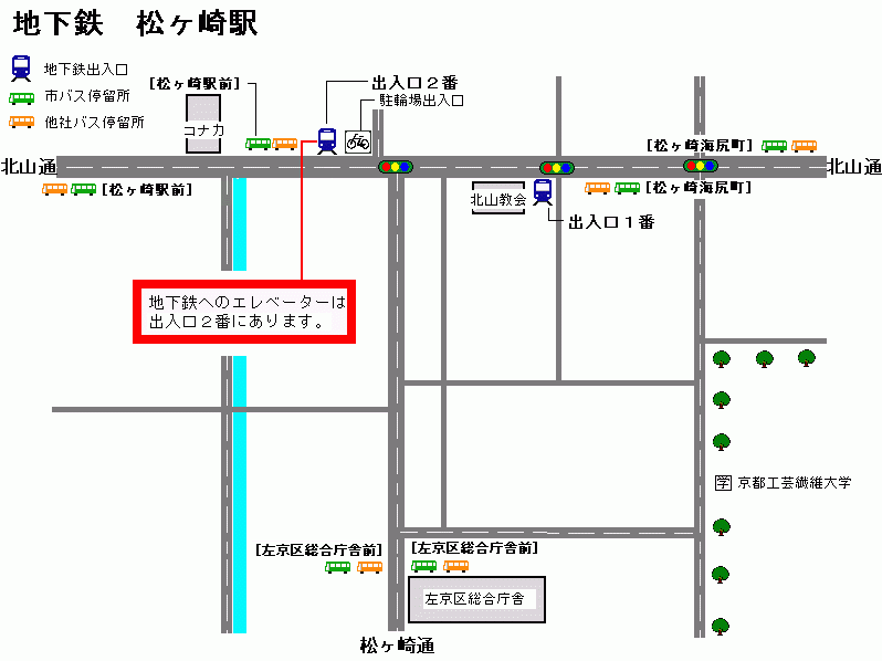 松ヶ崎駅周辺図