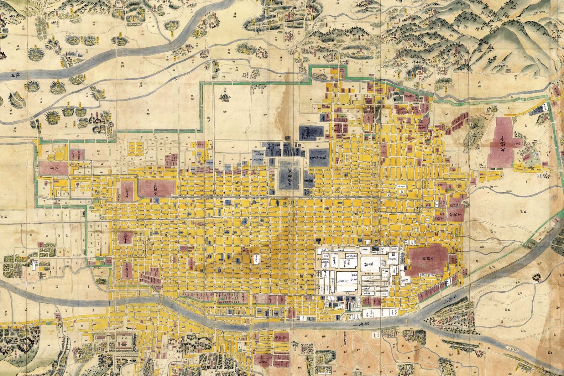 京都市 テーマ展 古地図のいろいろ 手書き地図の世界 平成27年12月9日終了