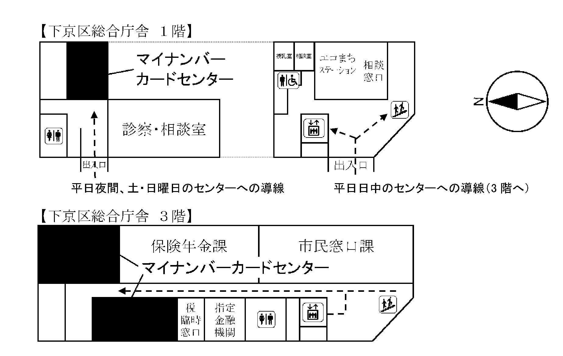 マイナンバーカードセンター配置図