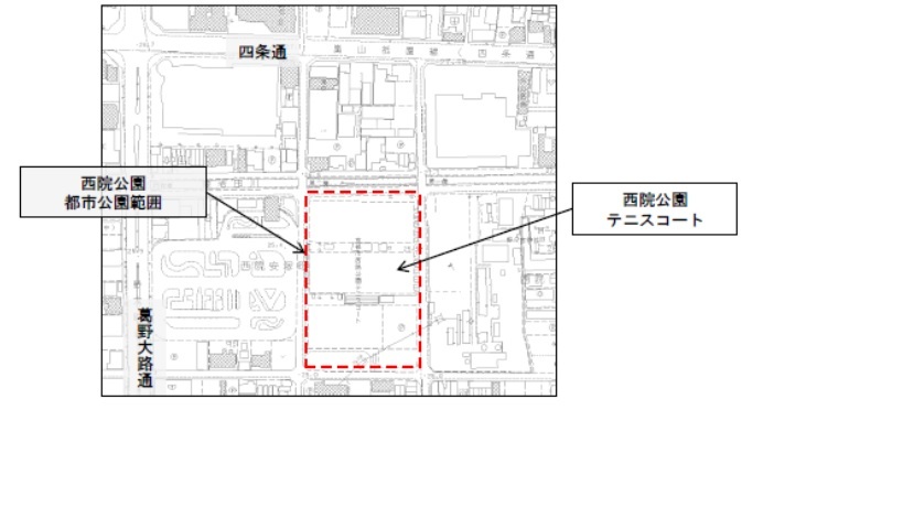 西院公園施設配置図