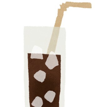 アイスコーヒーのイラスト