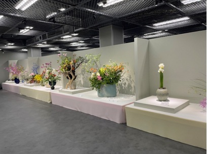 昨年（第76回華道京展）の様子