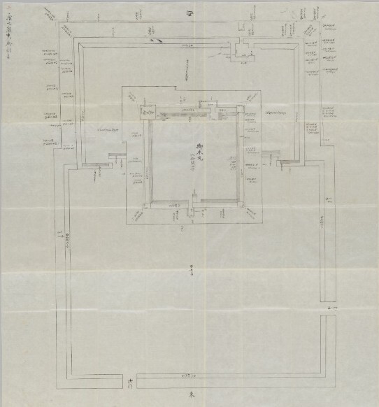 寛永中二条御城御普請之節覚書図面等之写