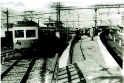 中書島駅の写真（昭和42年頃）