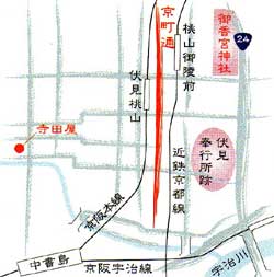 御香宮神社周辺地図