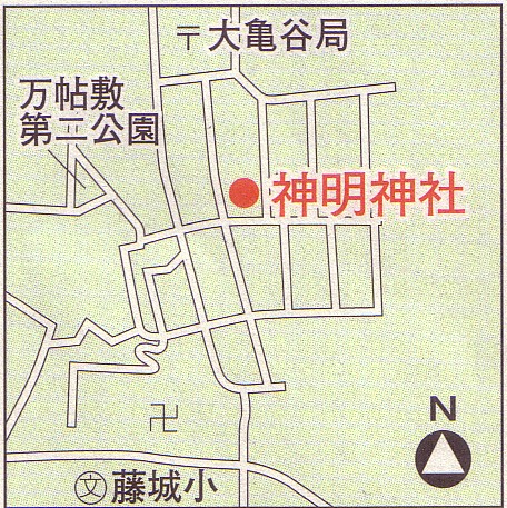 神明神社の地図