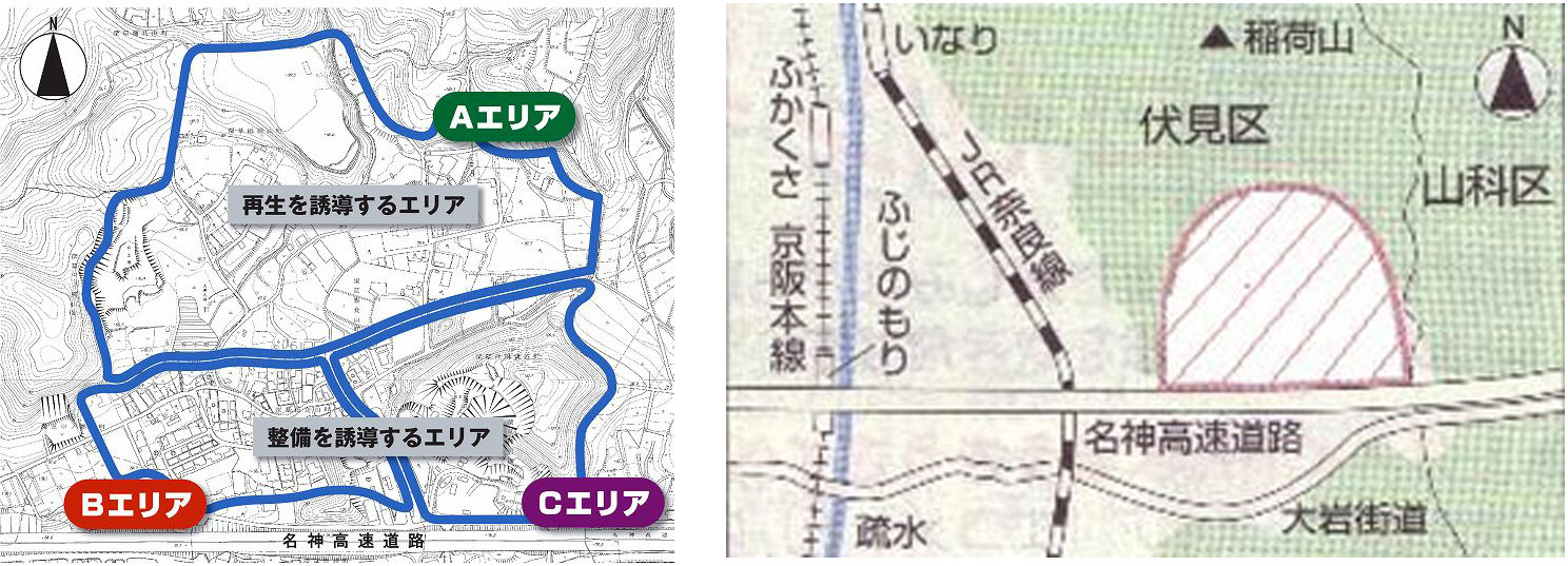 A、B、Cの各エリア図