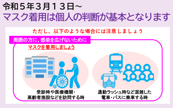 （3／13～）マスク着用自由
