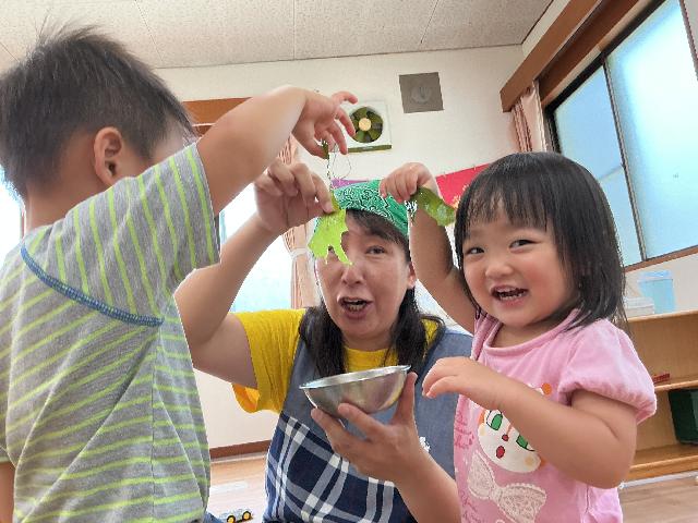わかめを戻したよ