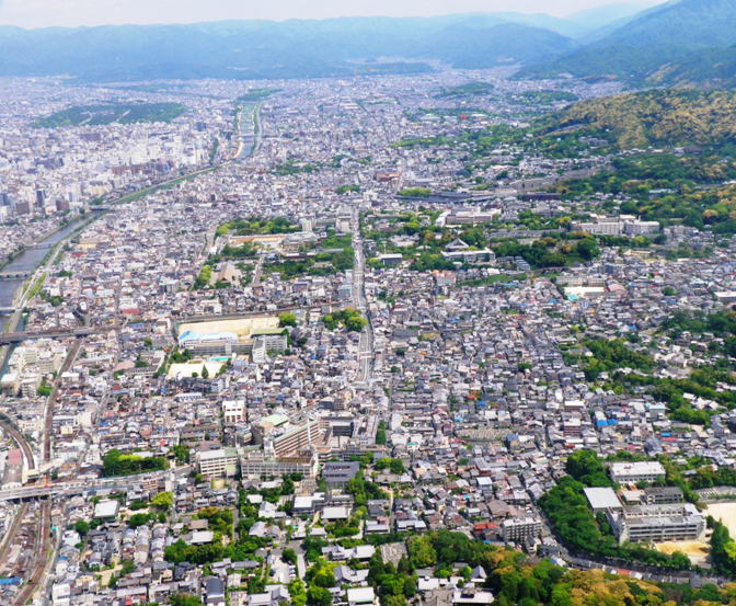 東山区空撮写真