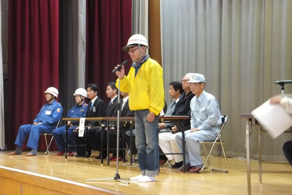 貞教自主防災会 中村博会長