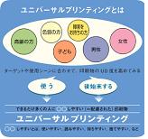 ユニバーサルプリンティングの説明ロゴ