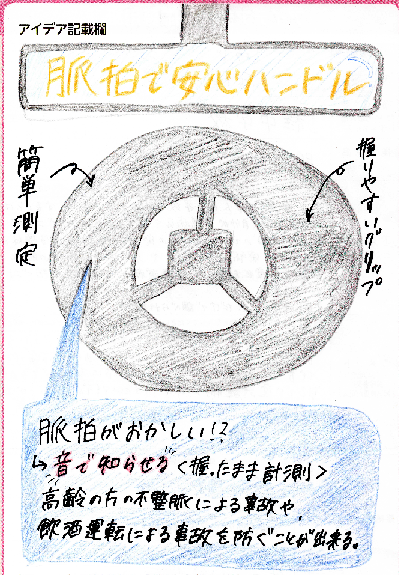 脈拍で安心ハンドル
