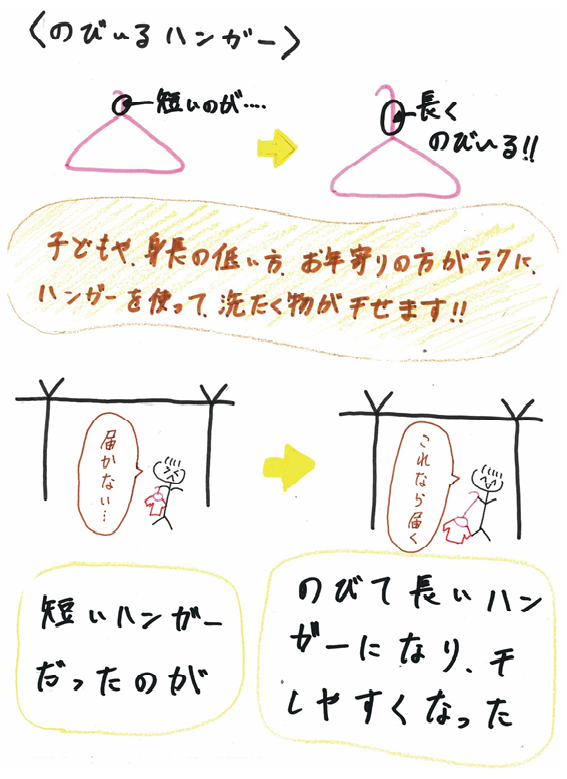 のび～るハンガー