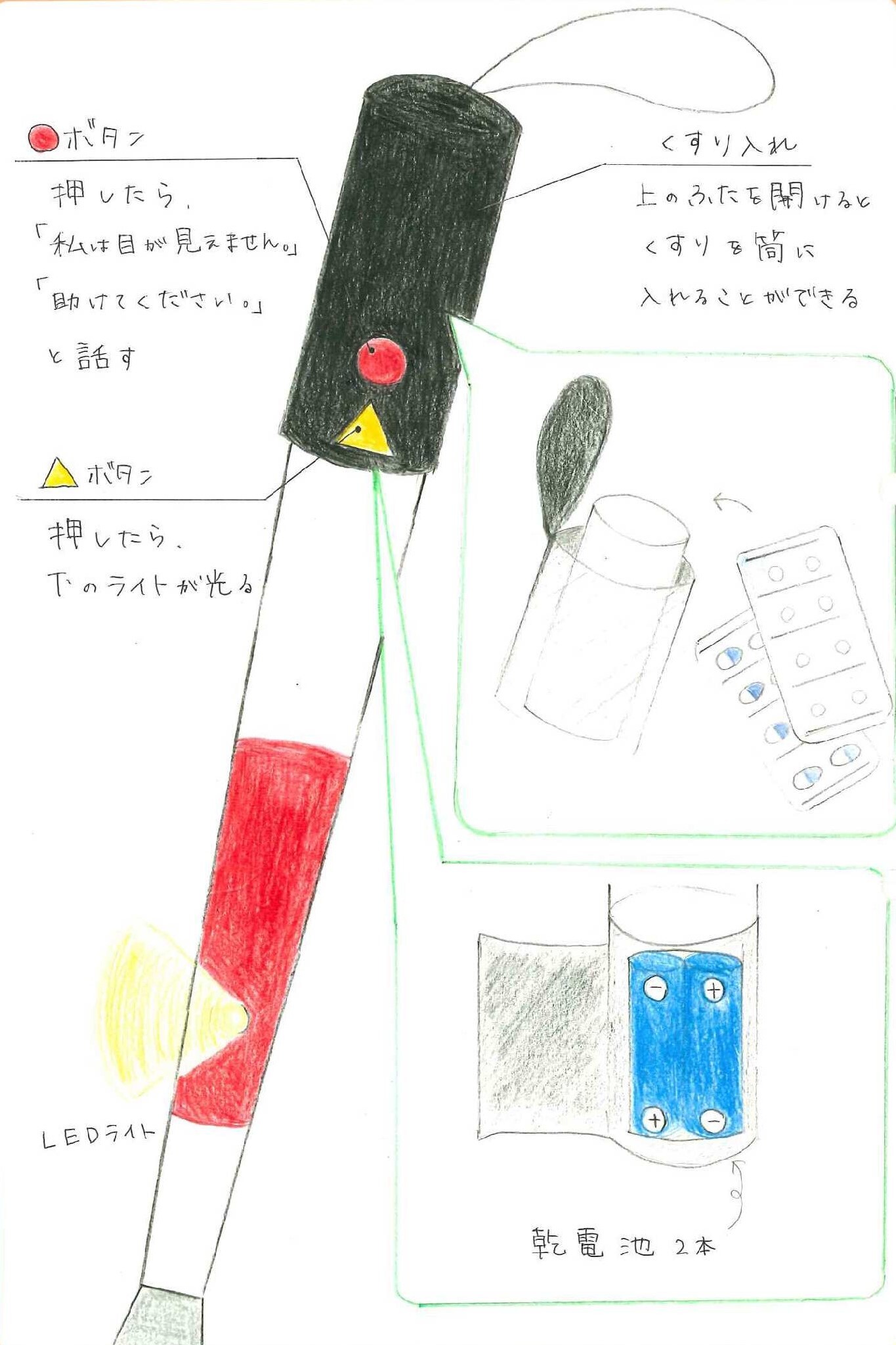 転ばぬ先の白杖