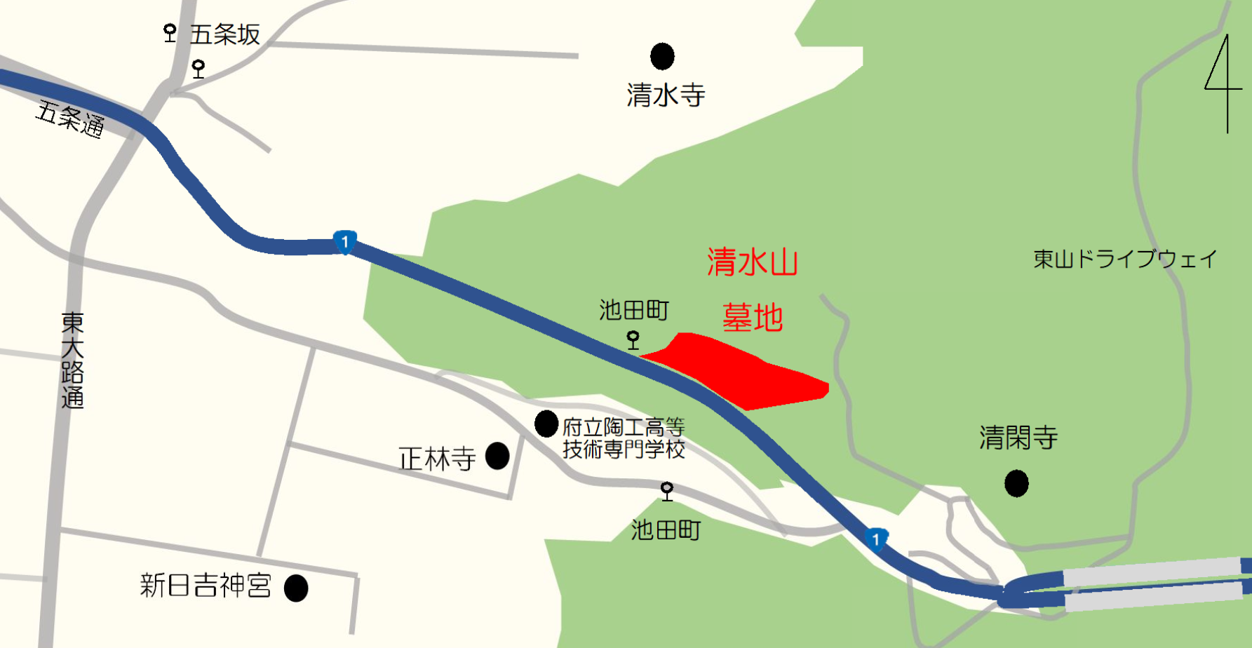 清水山墓地