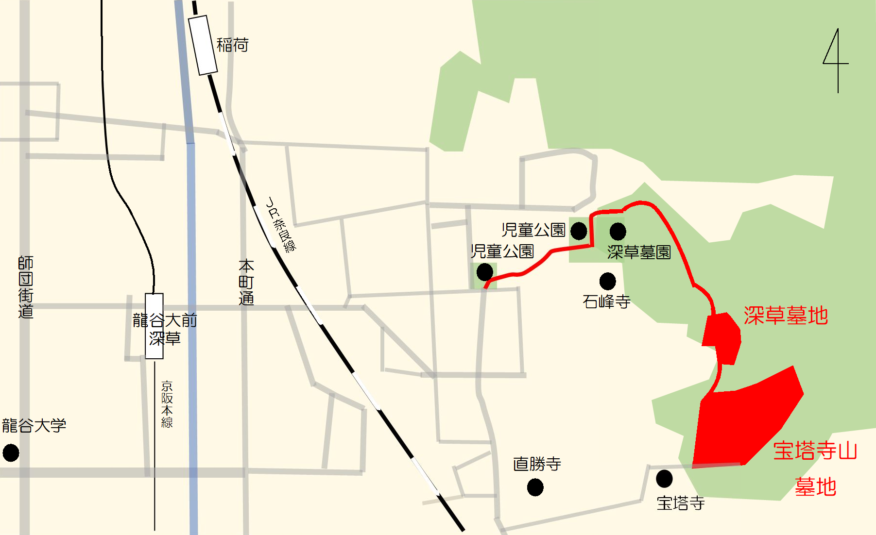 宝塔寺山墓地