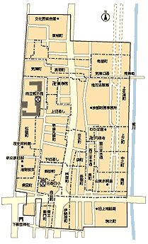 春日学区　区域図