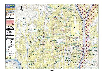 上京区及び周辺の避難場所地図