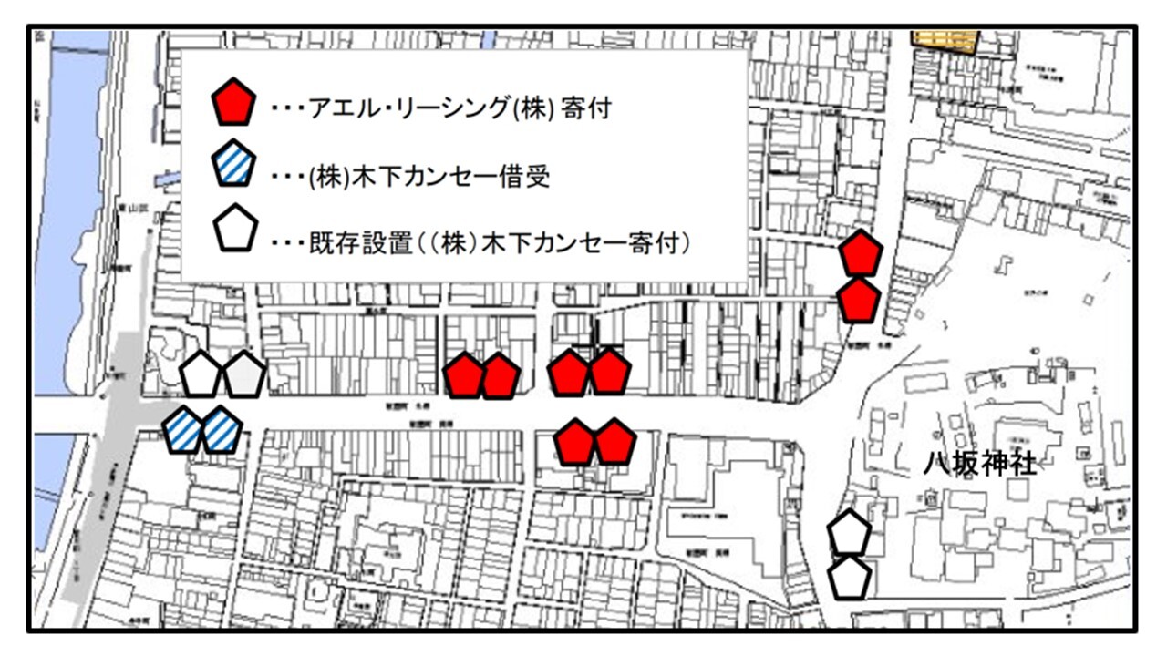 スマートごみ箱設置箇所図