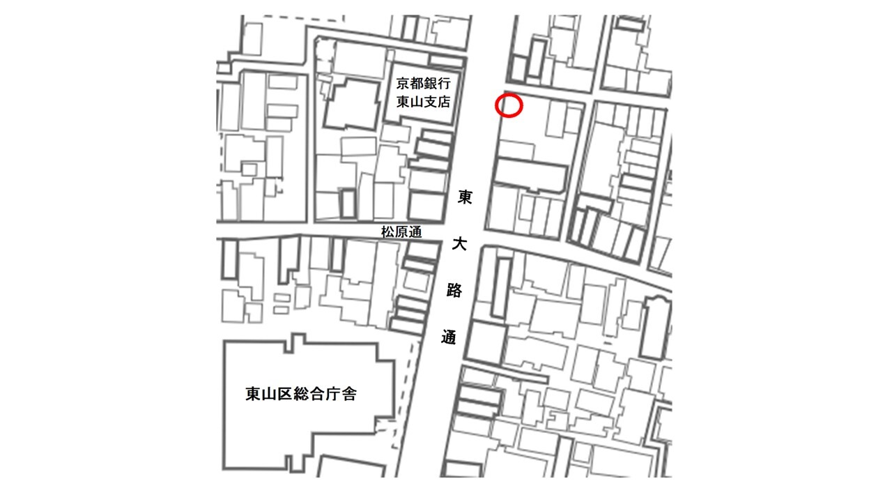 設置場所の地図