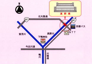 高野橋の位置図