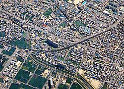 七瀬川航空写真