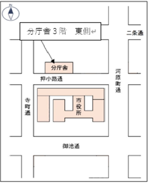 市街地整備課の地図