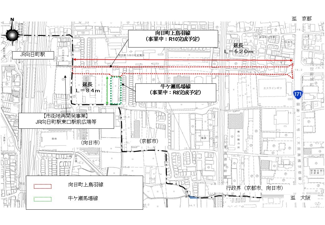 完了期間宣言路線位置図