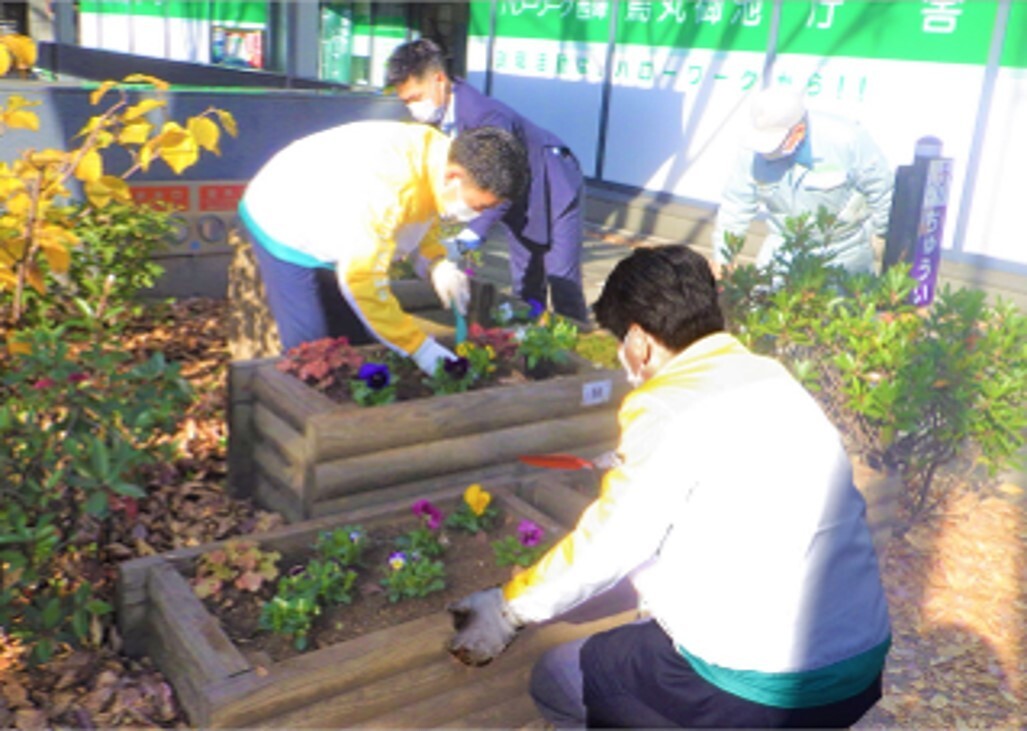 植替え作業の様子