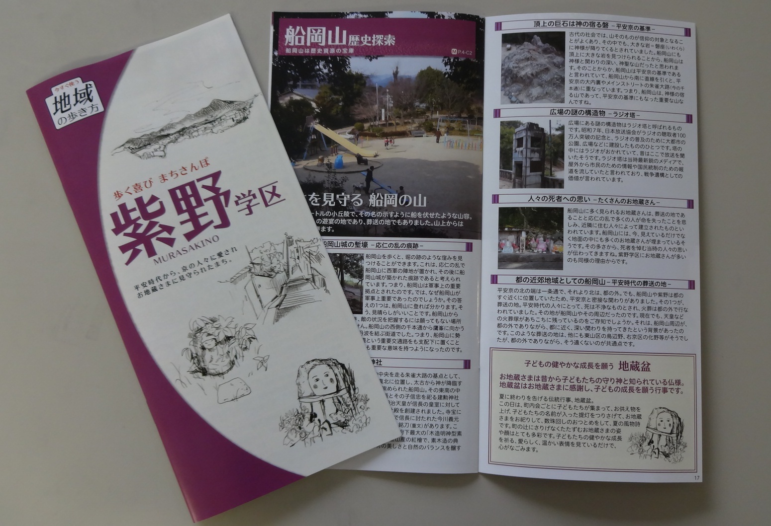 地域の歩き方紫野学区の冊子の画像