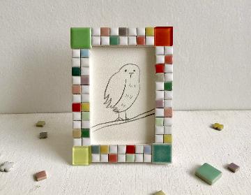 モザイク・フォトフレーム作り参考作品