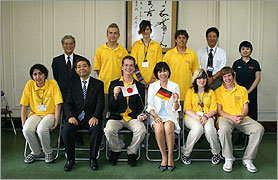 ドイツスポーツ少年団表敬訪問