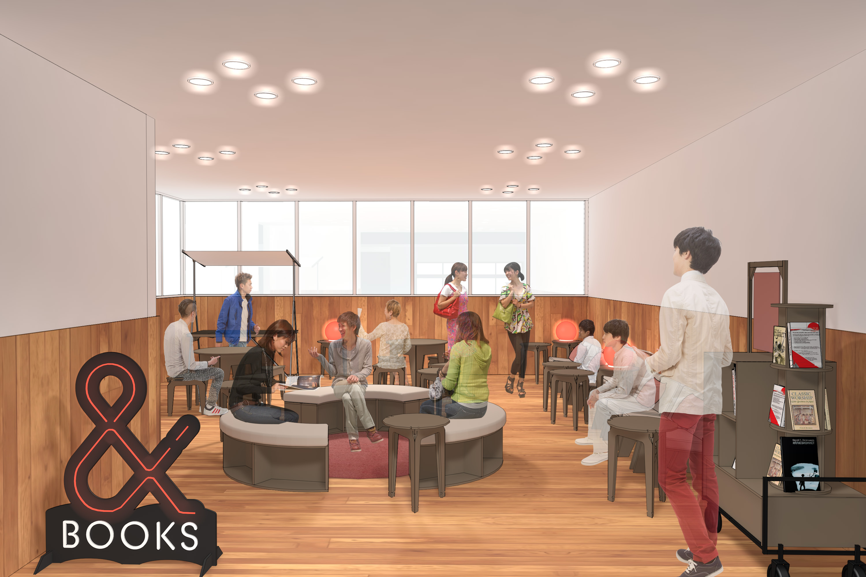 本棚を設置する空間イメージ