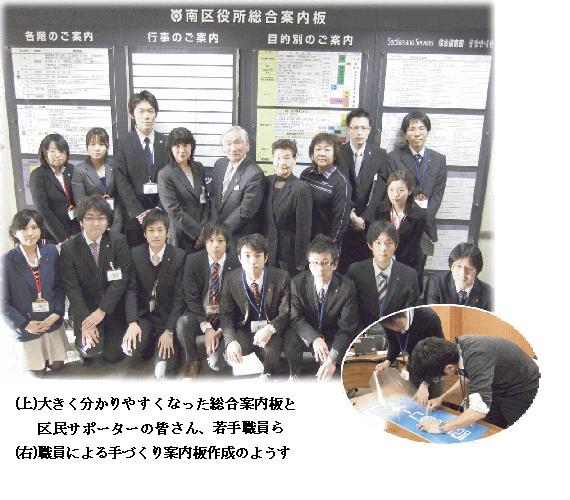 新しい案内表示板