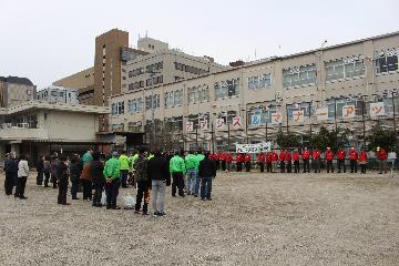 開始式の様子（元山王小学校）