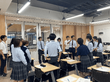 グループ決めの様子