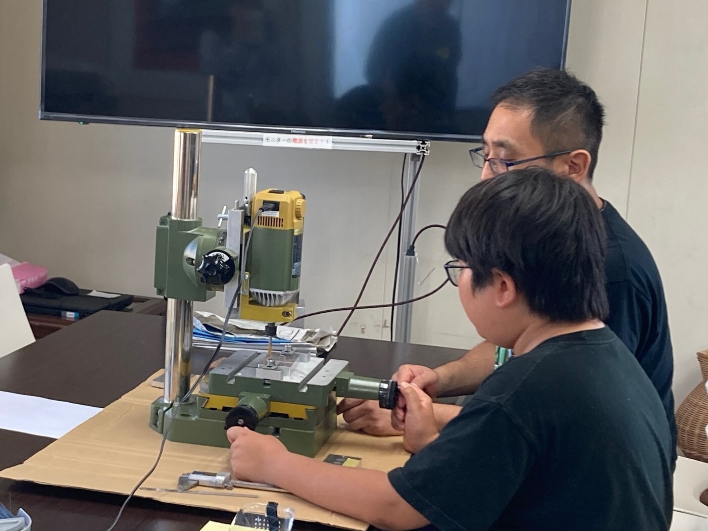 汎用フライス作業