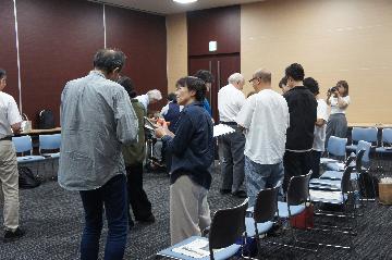 準備運動＆自己紹介の様子1