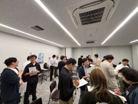 準備運動＆自己紹介の様子