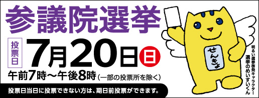 令和7年7月20日参議院選挙