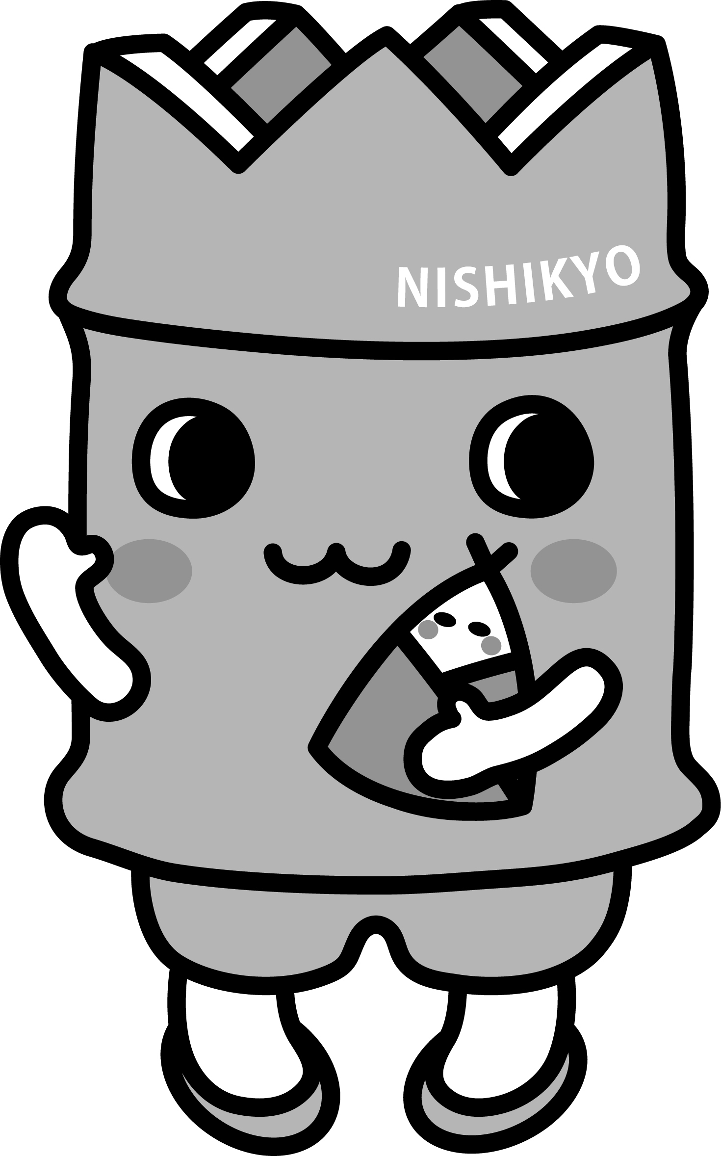 たけにょんモノクロ