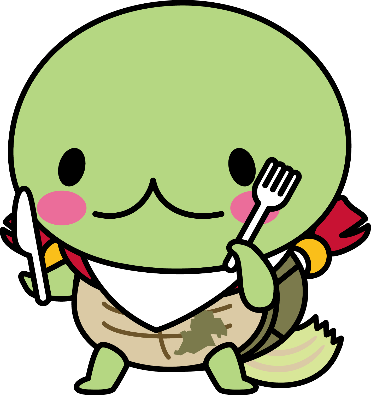 食事する