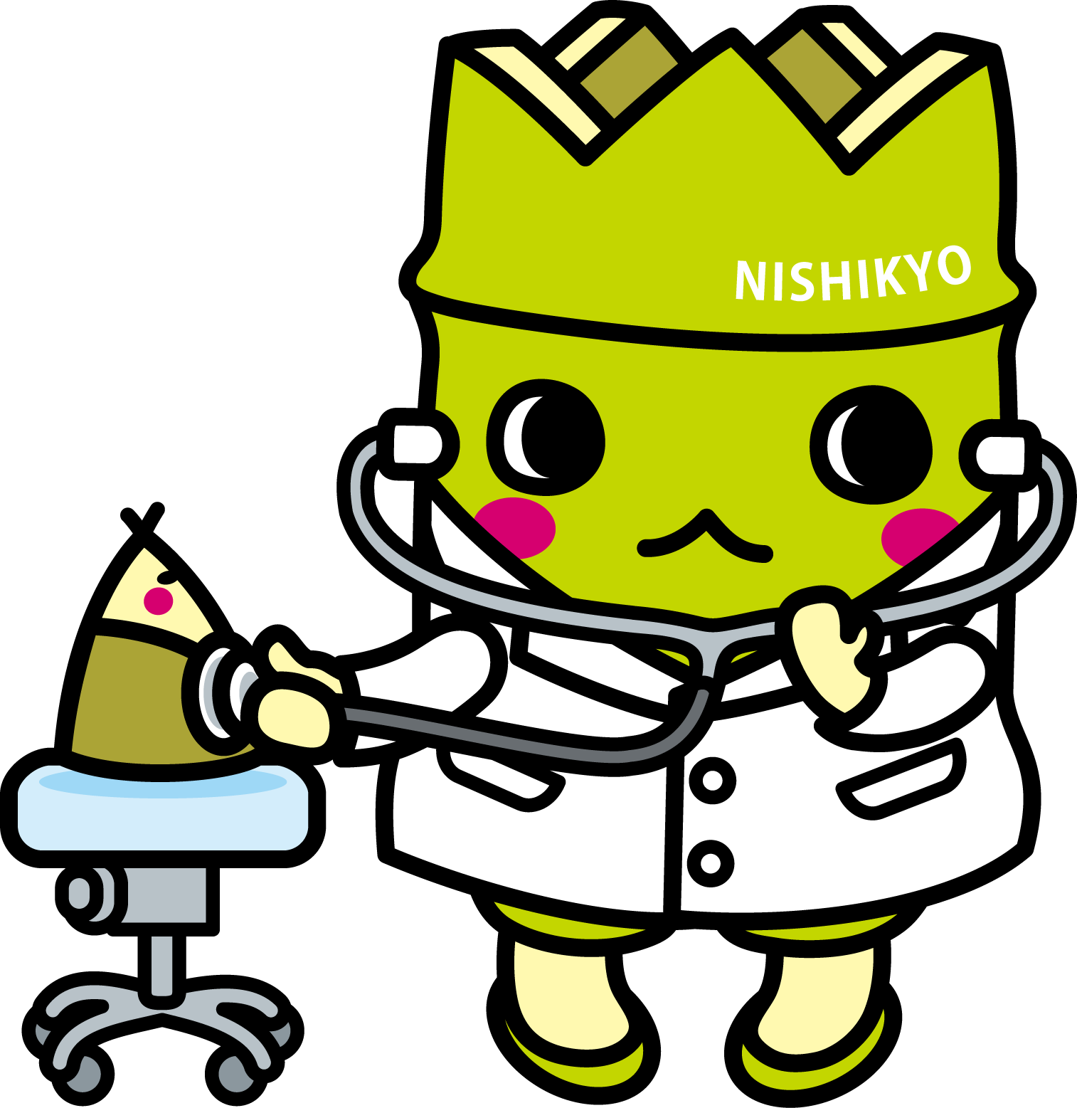 74 聴診器をのこたんに