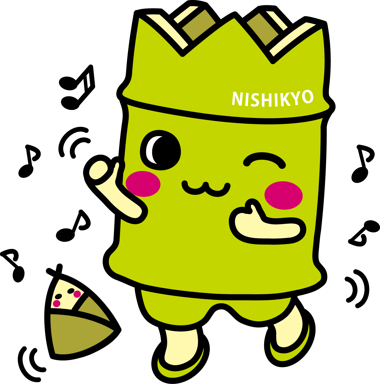 西京区マスコットキャラクター　にしきょう・たけにょん