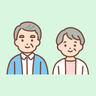 老夫婦のイラスト
