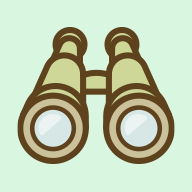 双眼鏡のイラスト