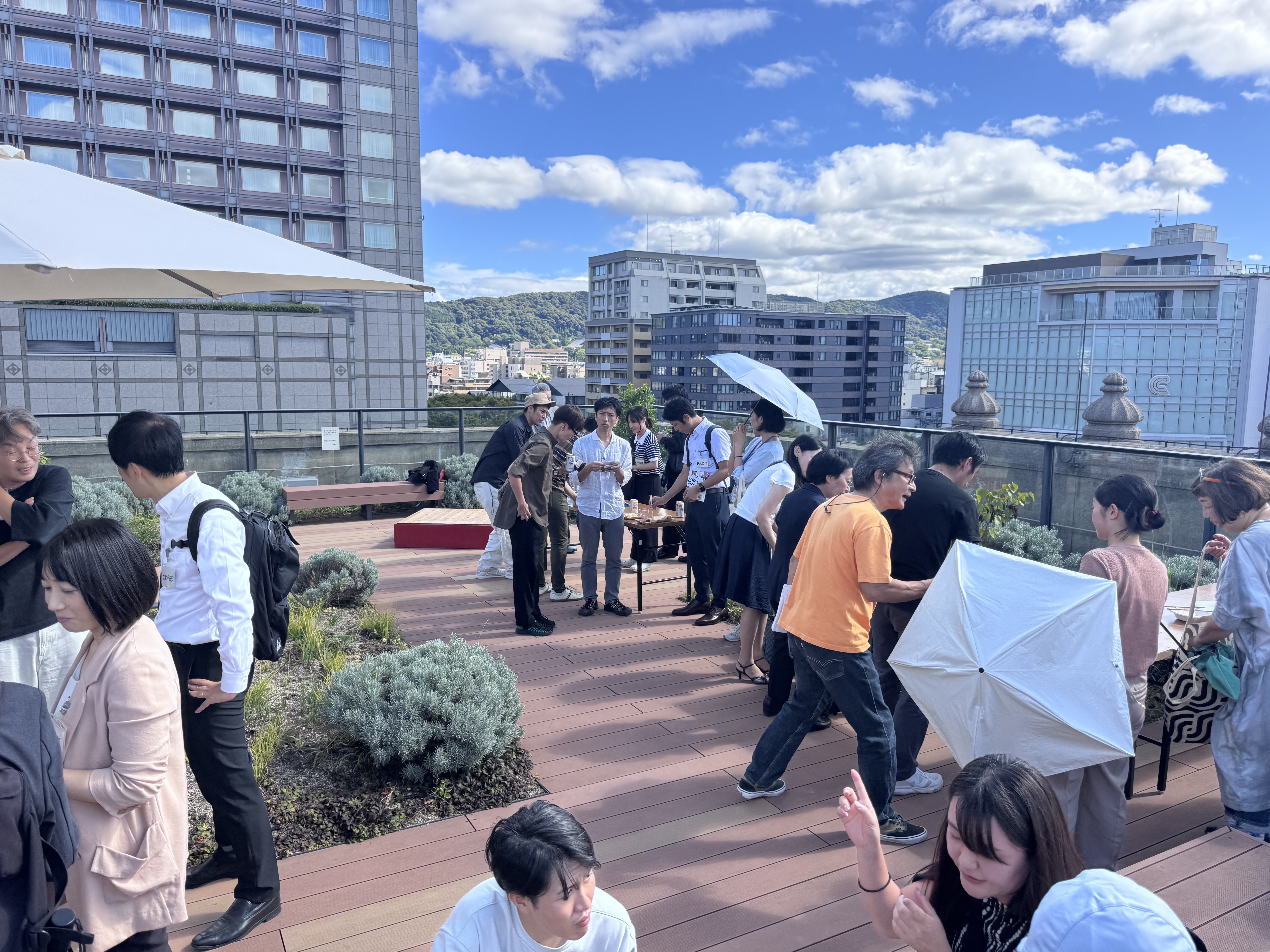 市役所屋上交流会