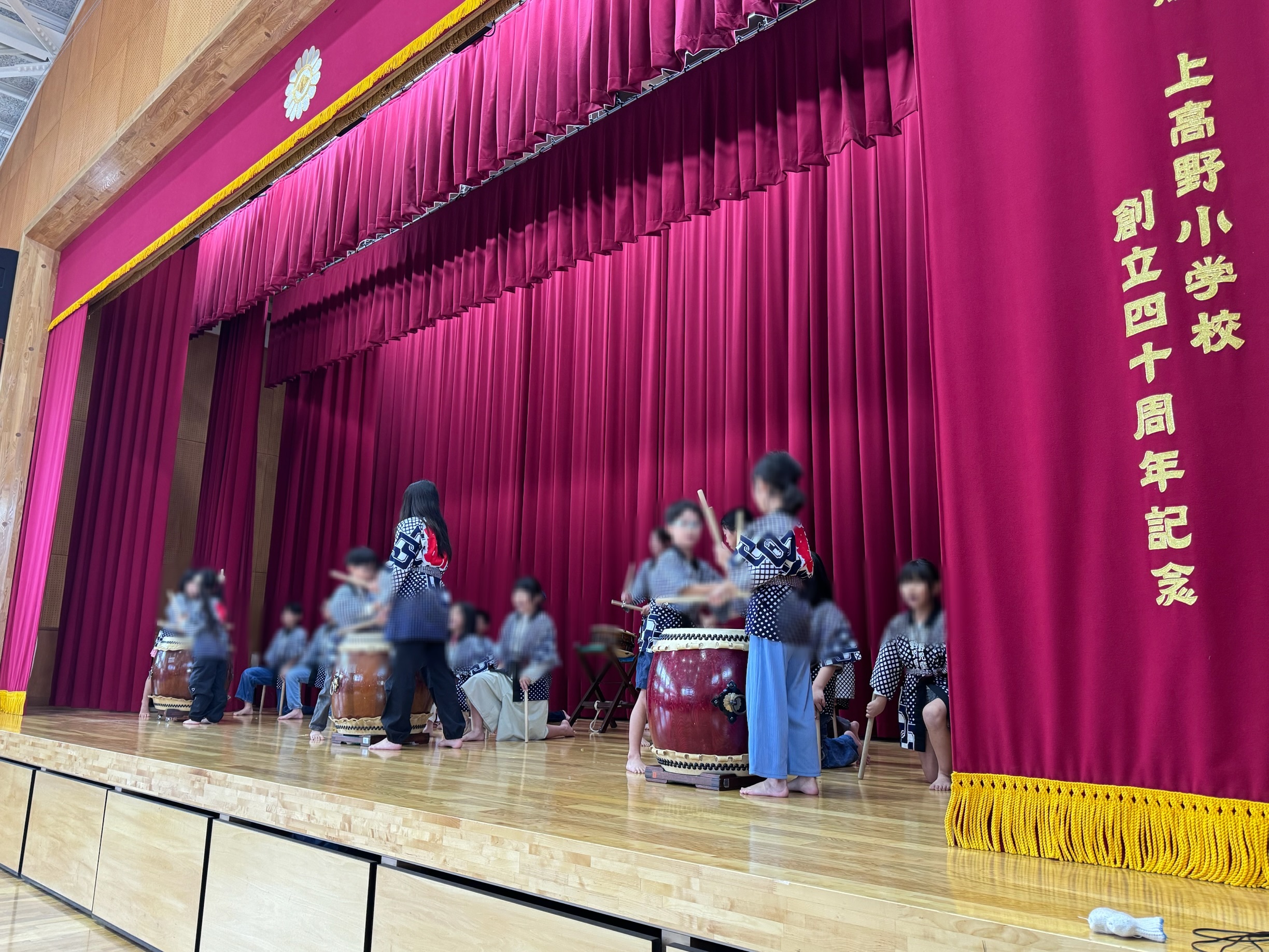 児童館の子どもたちによる和太鼓