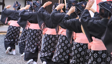 岩倉史謡舞踊の衣装